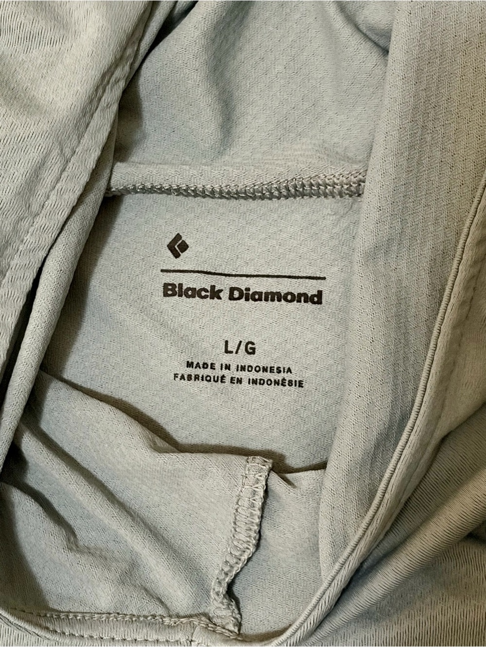 Black Diamond Light Slate Blue Performance Hoodie - Picture 3 of 3